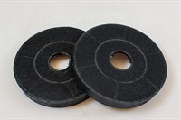 Filtre charbon, Siemens hotte - 158 mm (2 pièces)