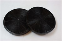 Filtre charbon, Bosch hotte - 200 mm (2 pièces)