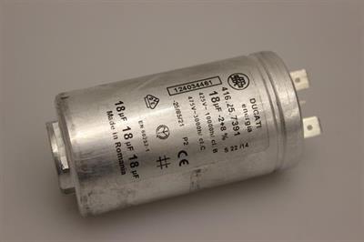 Condensateur de démarrage, Rex-Electrolux lave-linge - 18 uF