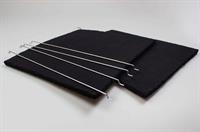 Filtre charbon, AEG hotte - 245 mm x 285 mm (2 pièces)