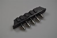 Clavier/carte électronique, Upo hotte - Noir (boutons ronds)