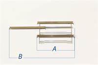 Grille support, Brandt cuisinière & four (droit avec 3 rails télescopique)