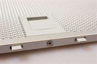 Filtre métallique, Bosch hotte - 7 mm x 265 mm x 380 mm