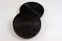 Filtre charbon, Bosch hotte - 196 mm (2 pièces)