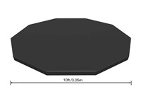 Bâche, Bestway swimmingpool - Plastique  (10 cornes)