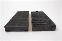 Filtre charbon, Thermex hotte - 95 mm x 250 mm (2 pièces)