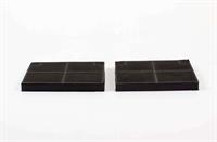 Filtre charbon, Beko hotte - 190 mm x 139 mm (2 pièces)